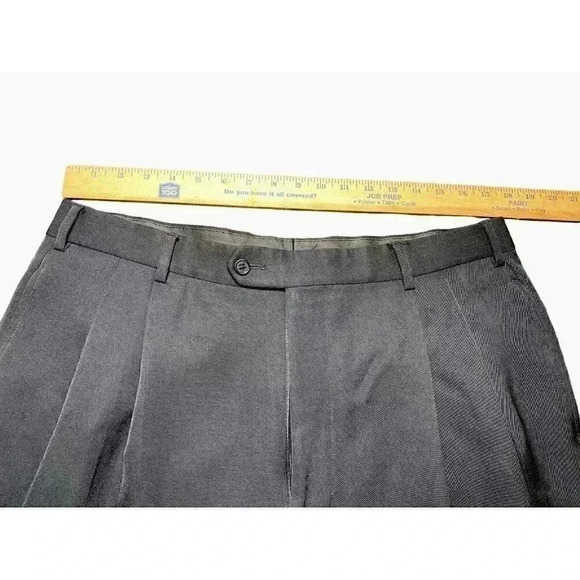 Brooks Brothers Pants Men 36x31 Navy Blue 100% Wool Slacks - Picture 6 of 9